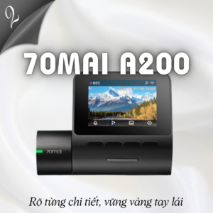 Nếu bạn cần một chiếc camera hành trình có màn hình để quan sát trực tiếp, 70mai A200 chính là giải pháp tại Top Garage. Với công nghệ ghi hình HDR và khả năng quan sát chi tiết, sản phẩm này giúp tài xế vững vàng tay lái trước mọi điều kiện ánh sáng.